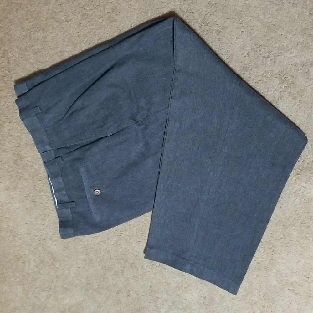 LastChance-VTG FARAH Grey Dress Pants-34x29 - Picture 2 of 4